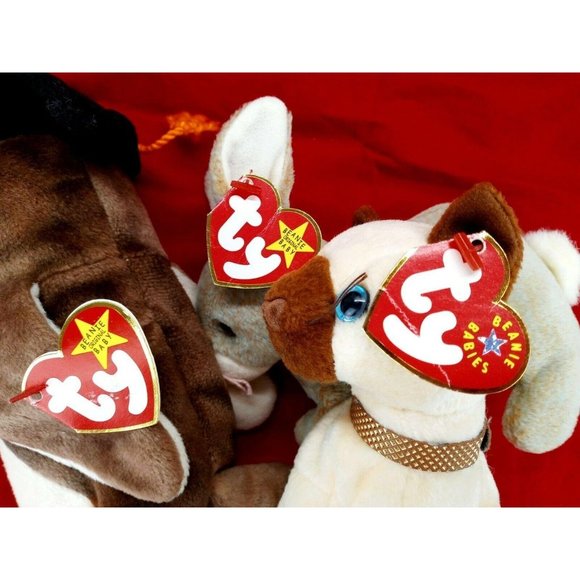 TY Beanie Baby Vintage Retired Nibbly Owl Siam Lot - Picture 4 of 5
